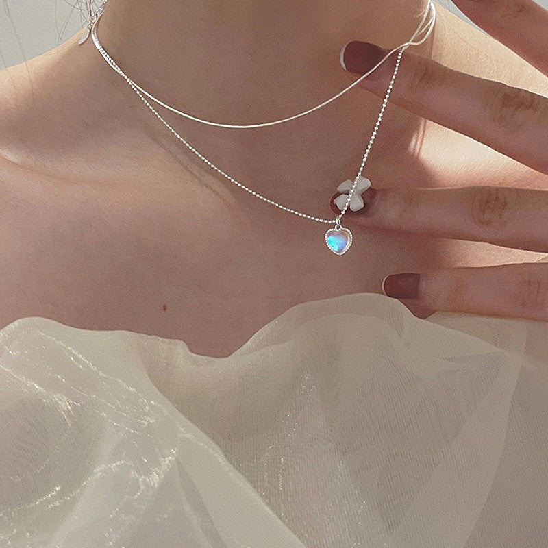 Women's Heart Light Luxury Minority Clavicle Chain Cold Necklace