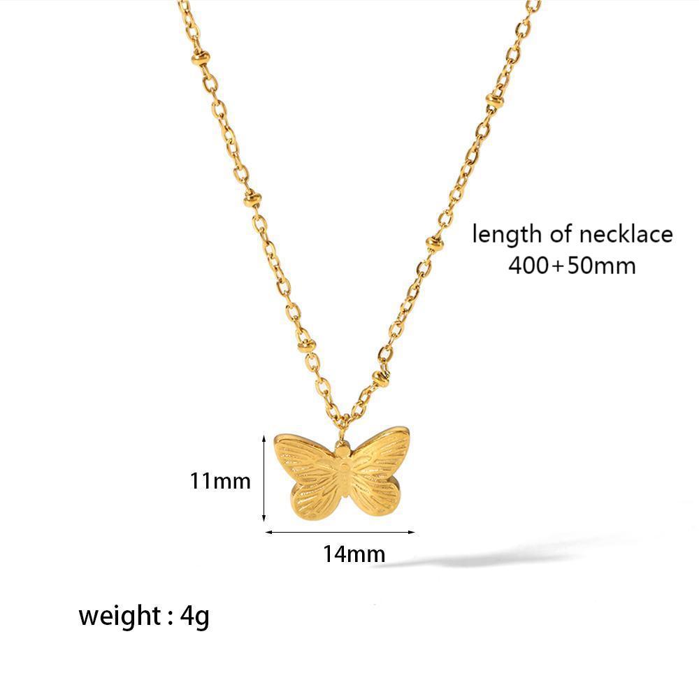 Key Gold Stainless Steel Fashion High Necklaces