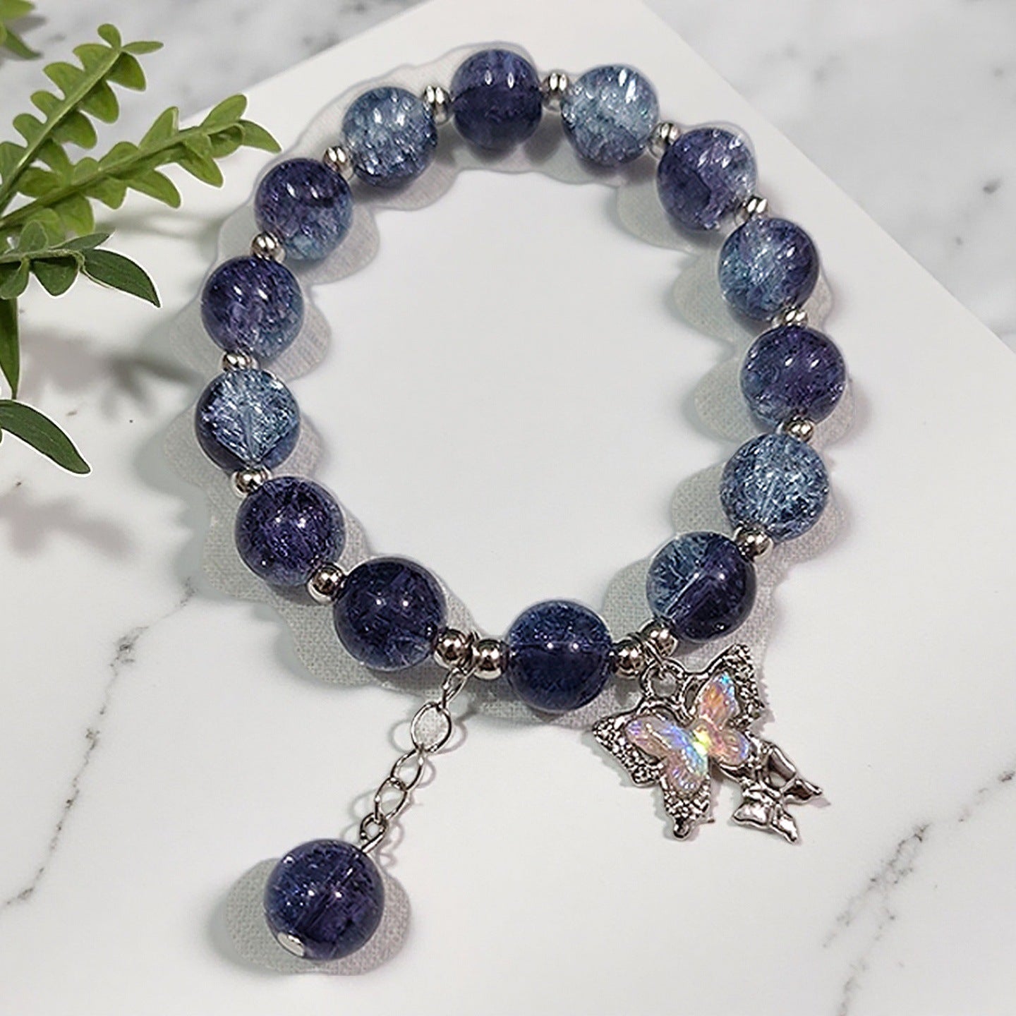 Fantasy Flower Glazed Female Gradient Contrast Bracelet