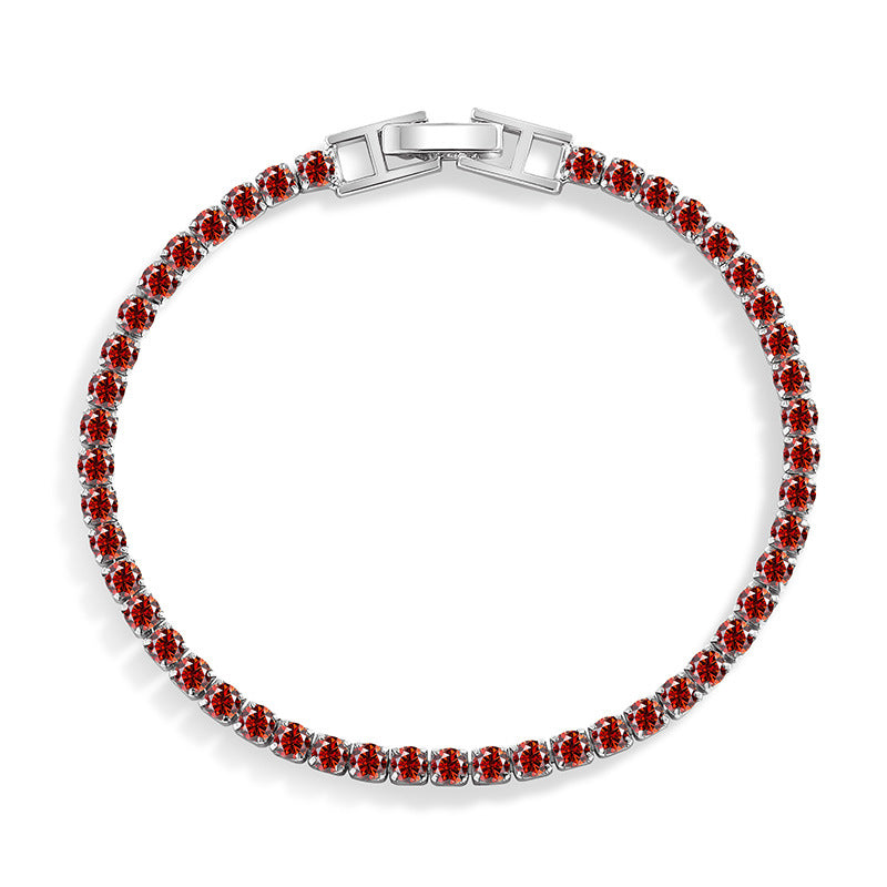 Interest Light Luxury Zircon Starry Full Diamond White Bracelet