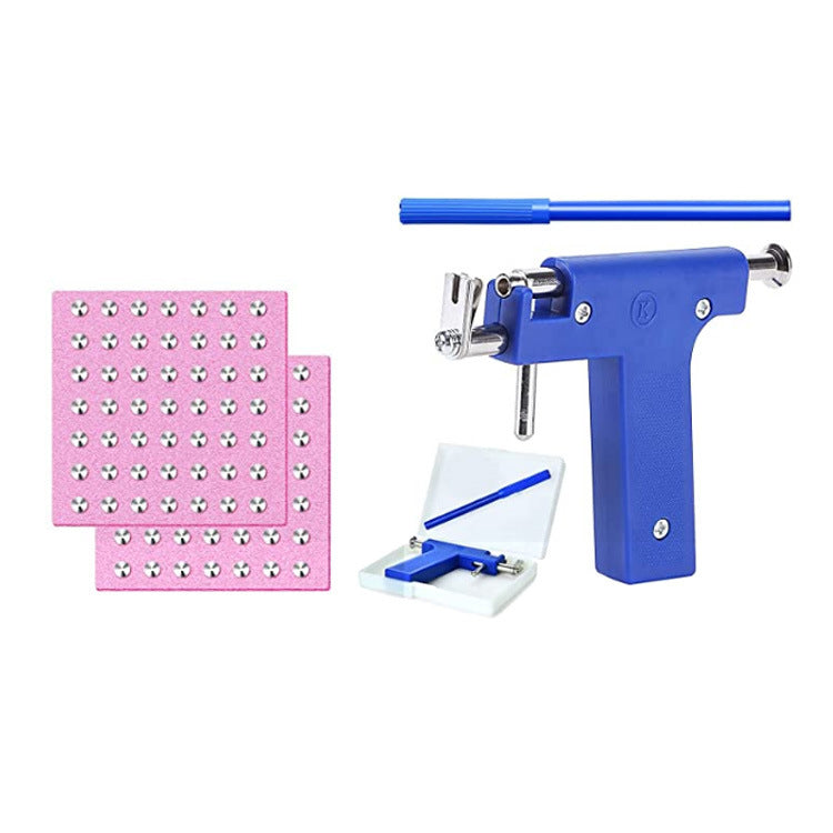 Saul Ear Piercing Gun Punch Blue Stud Earrings
