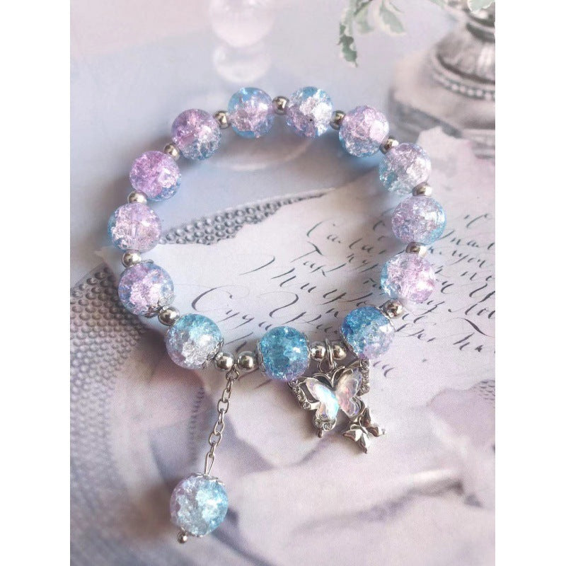 Colorful Gold Lotus Seedpod Cultural Creative Imitation Jade Scenic Bracelet