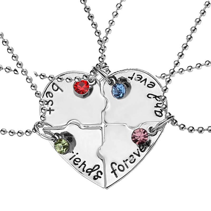 Stylish Glamorous Good Friend Love Lettering Necklace