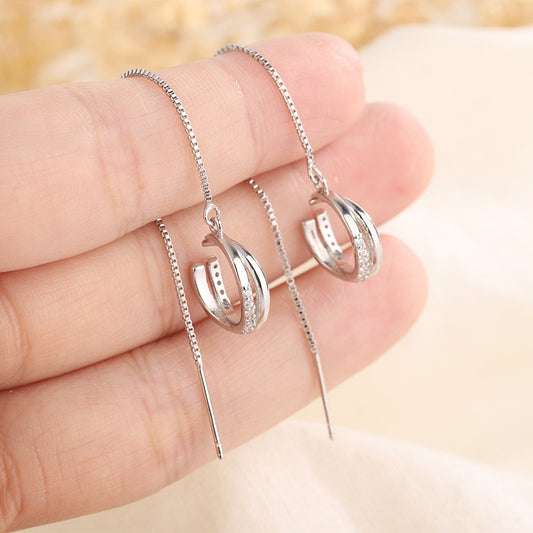 Sier Tassel Elegant Threads Tide Frosty Ear Line