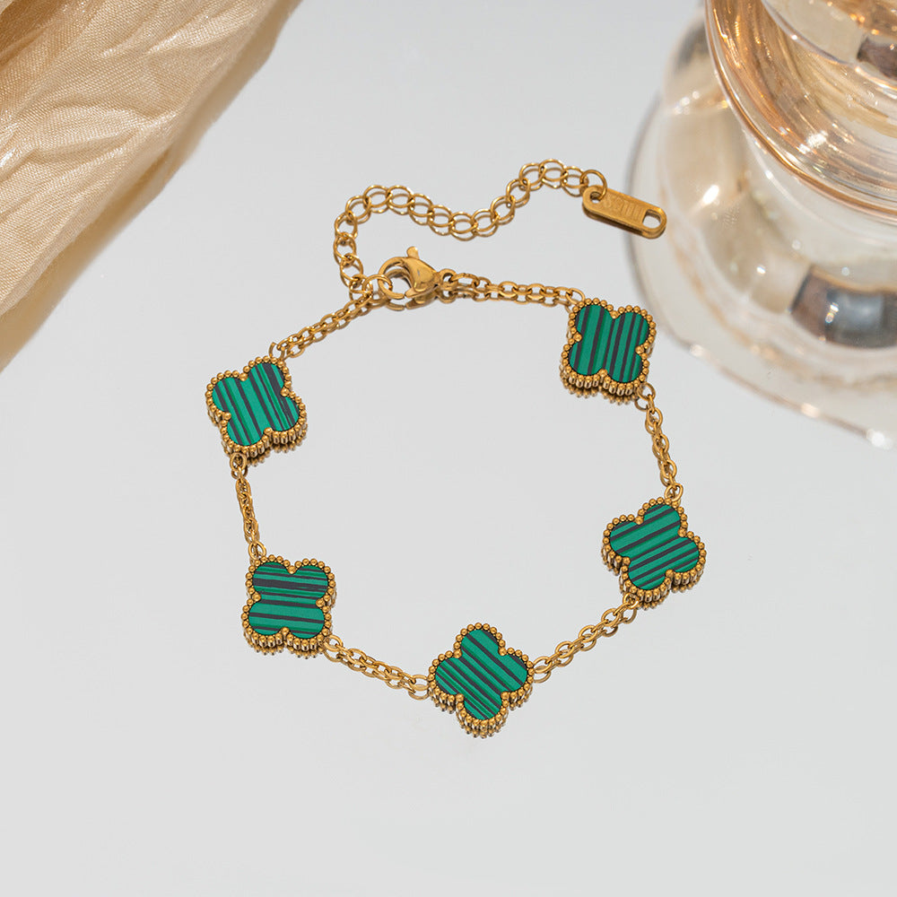 Diamond Clover Light Luxury High-grade Female Niche Simple Bracelet