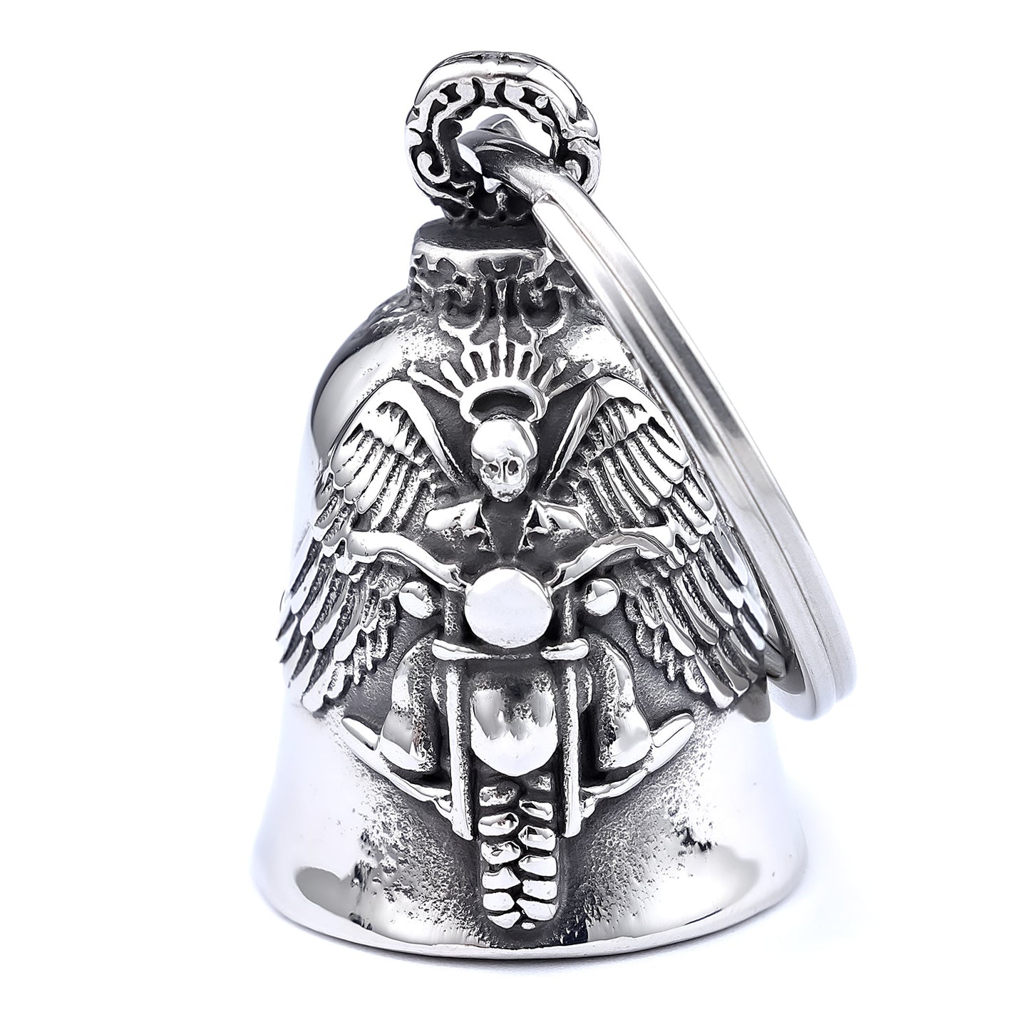 Motorcycle Riding Club Shape Bell Titanium Pendants