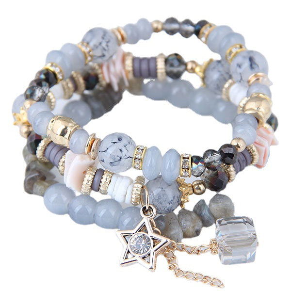 Classic Fashion Crystal Candy Beads Lady Bracelet