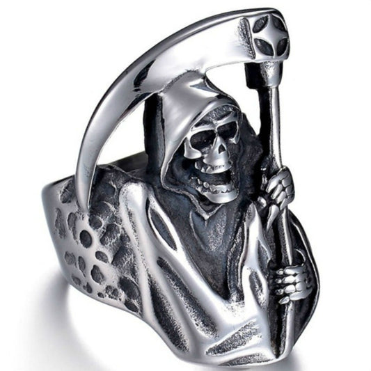 Men's Personality Retro Alloy Death Sickle Domineering Ring