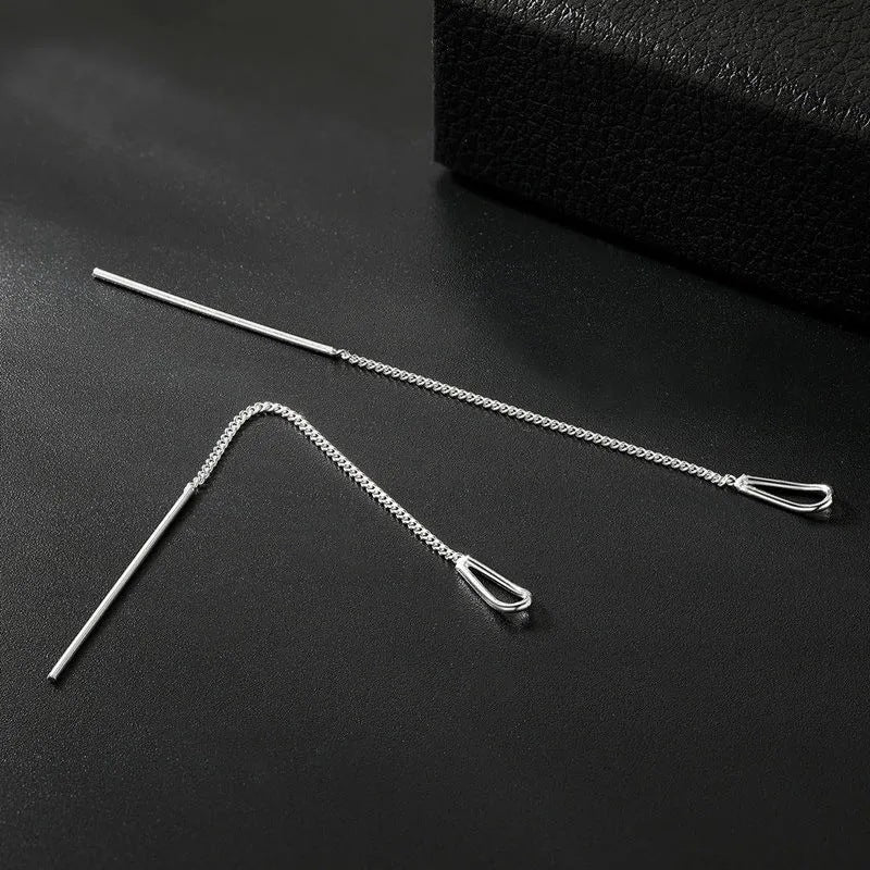 Water Drop Design Sense Niche Temperament Simple Personalized Long Ear Line