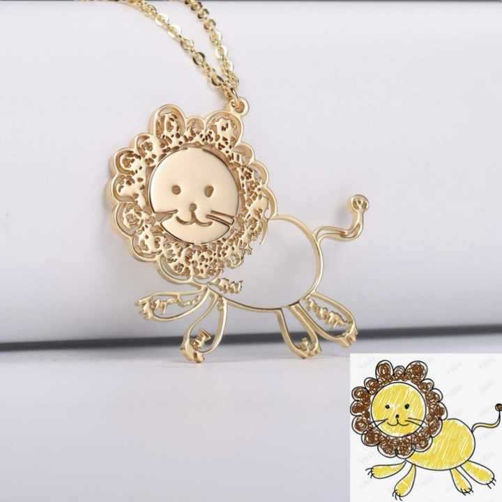 Children's Iti Painting Personality Hollow Out Drawing Making Art Stainless Pendants