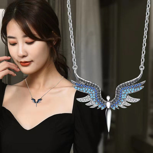 Women's Angel Wings Style Long Elegance Creativity Necklaces