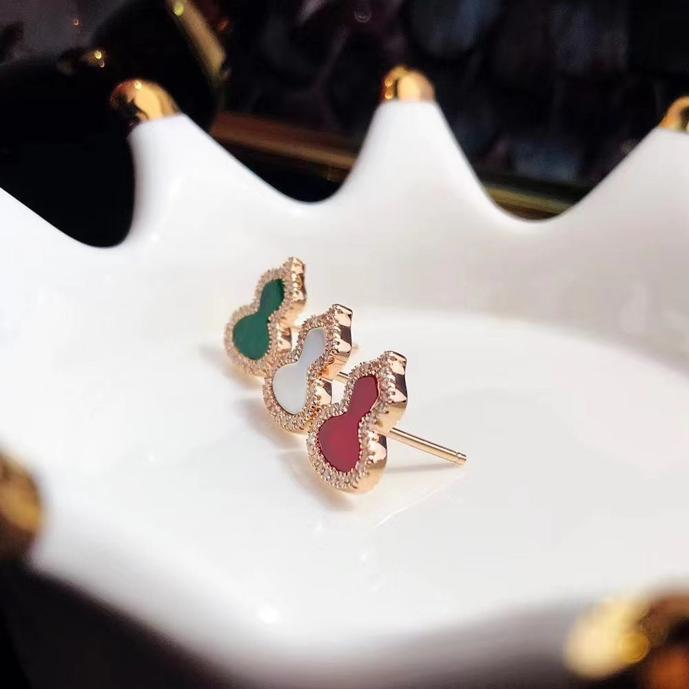 Red Agate Gourd Female Couple Full Rings