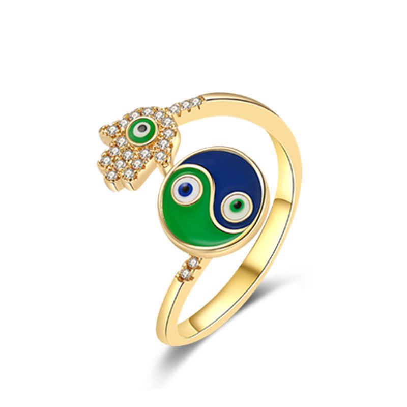 Rotatable Butterfly Female Cold Wind Niche Opening Ring