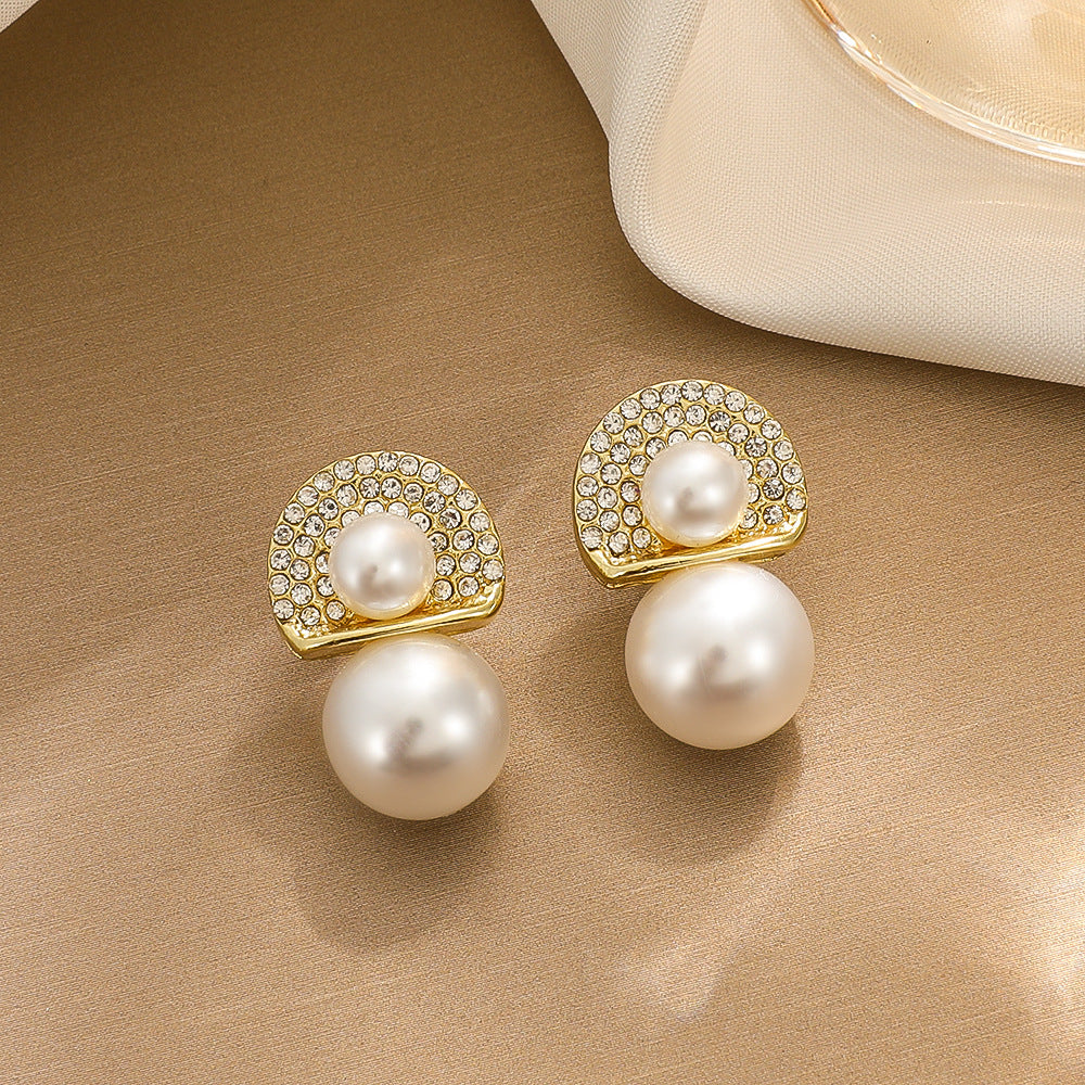Women's Pearl For French Entry Lux Butterfly Earrings