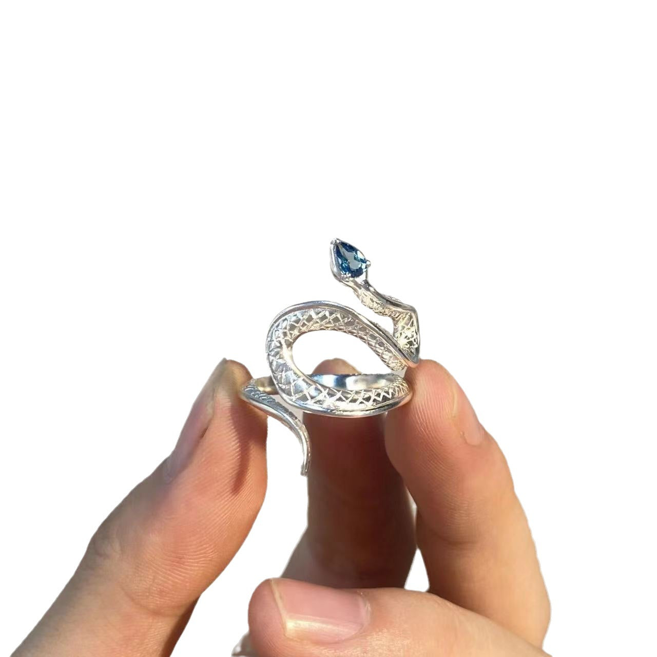 Women's & Men's Snake Marsh Charming Retro Sier Dark High Sense Valentine's Day Rings