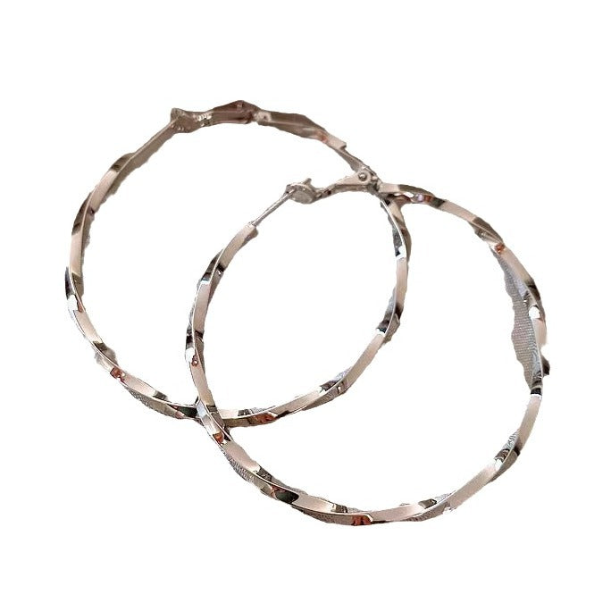 Needle Geometric Ear Circle Temperament Wild High Sense Design Earrings