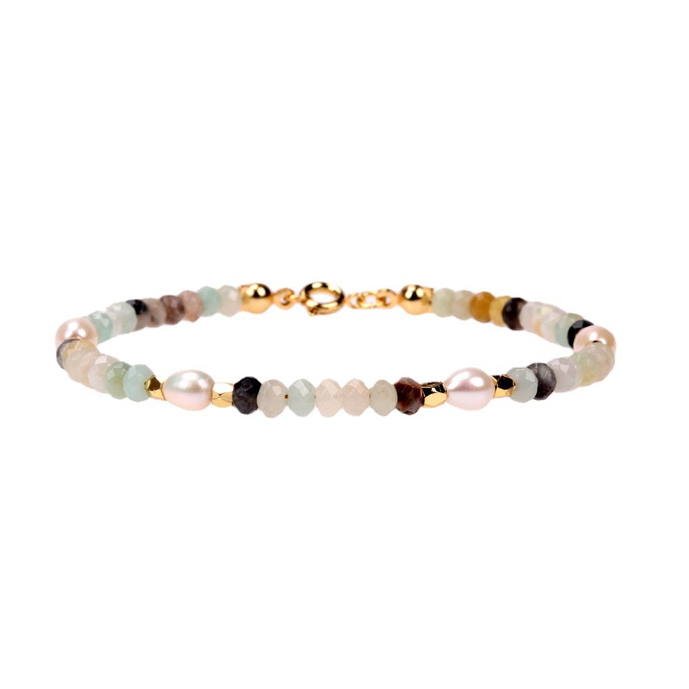 Freshwater Pearl Female Personality Simple Stone Bracelets