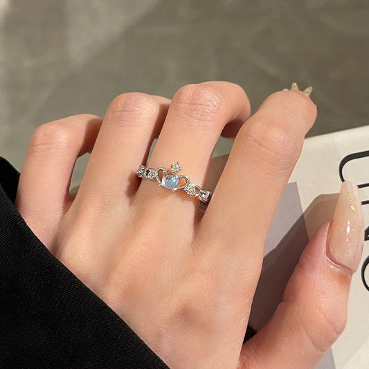 Twin Female Design Cold Wind Opening Ring