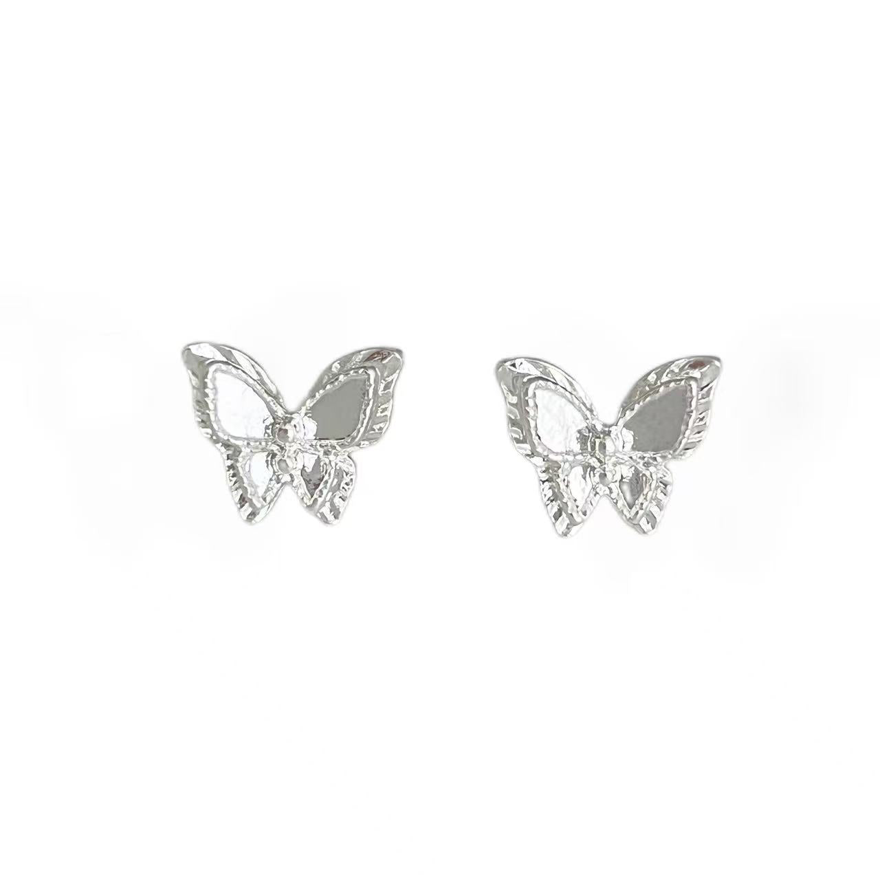 Layer Butterfly Female Simple Compact Heart Niche Design Rings