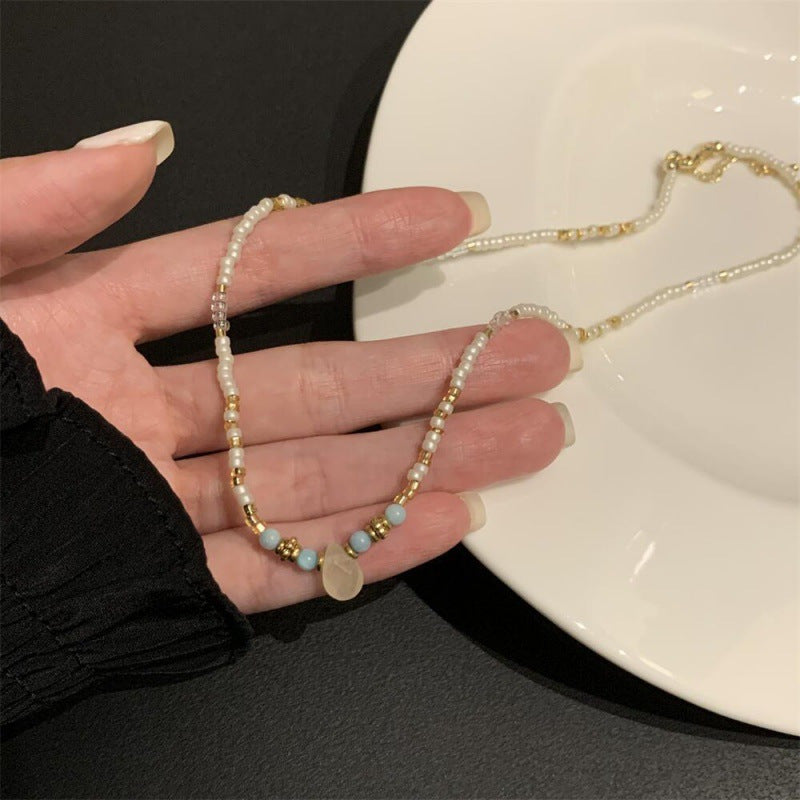 Women's With Broken Sier Exquisite Small Beads For Necklace
