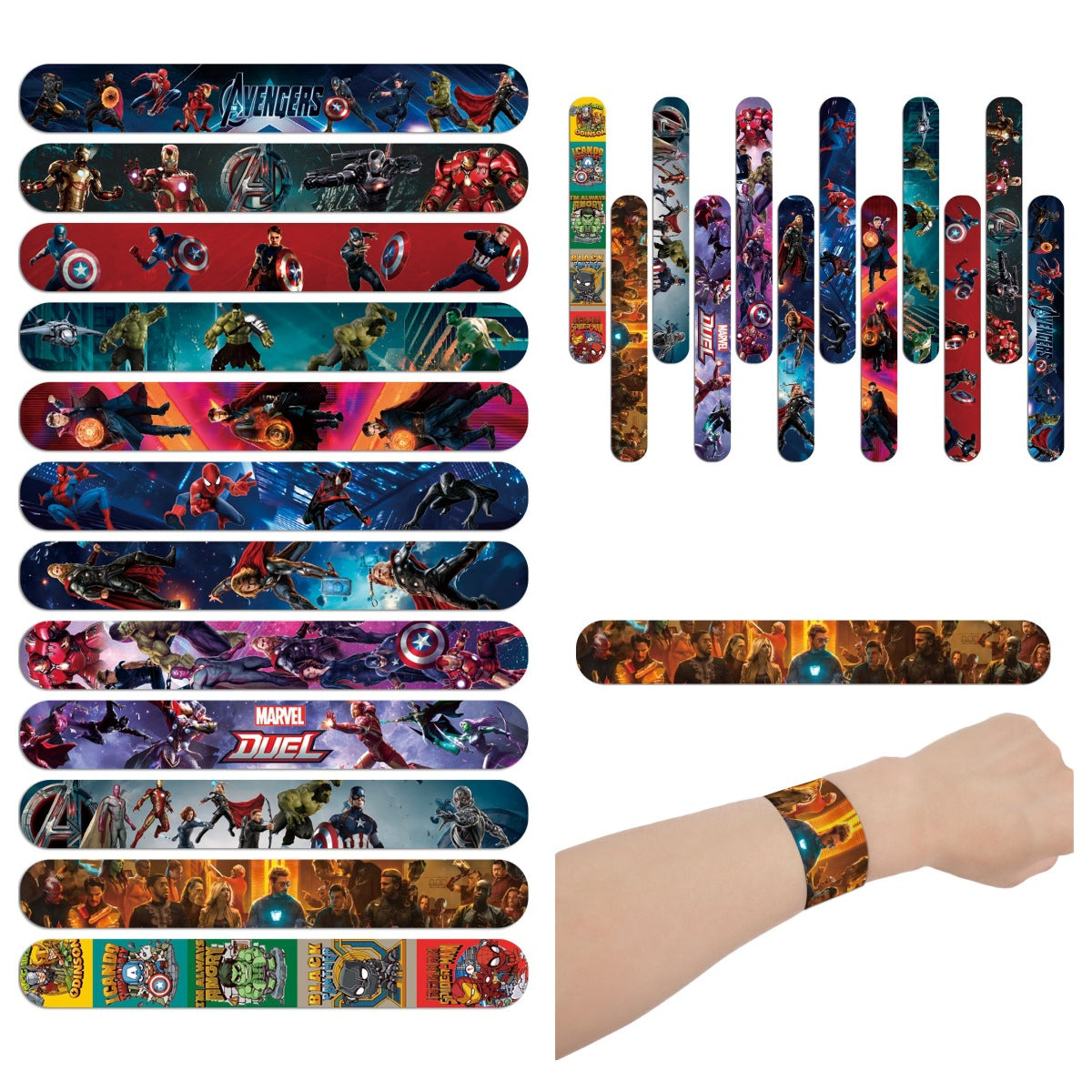 Avengers Superhero Pop Cartoon Toy Party Gift Bracelets