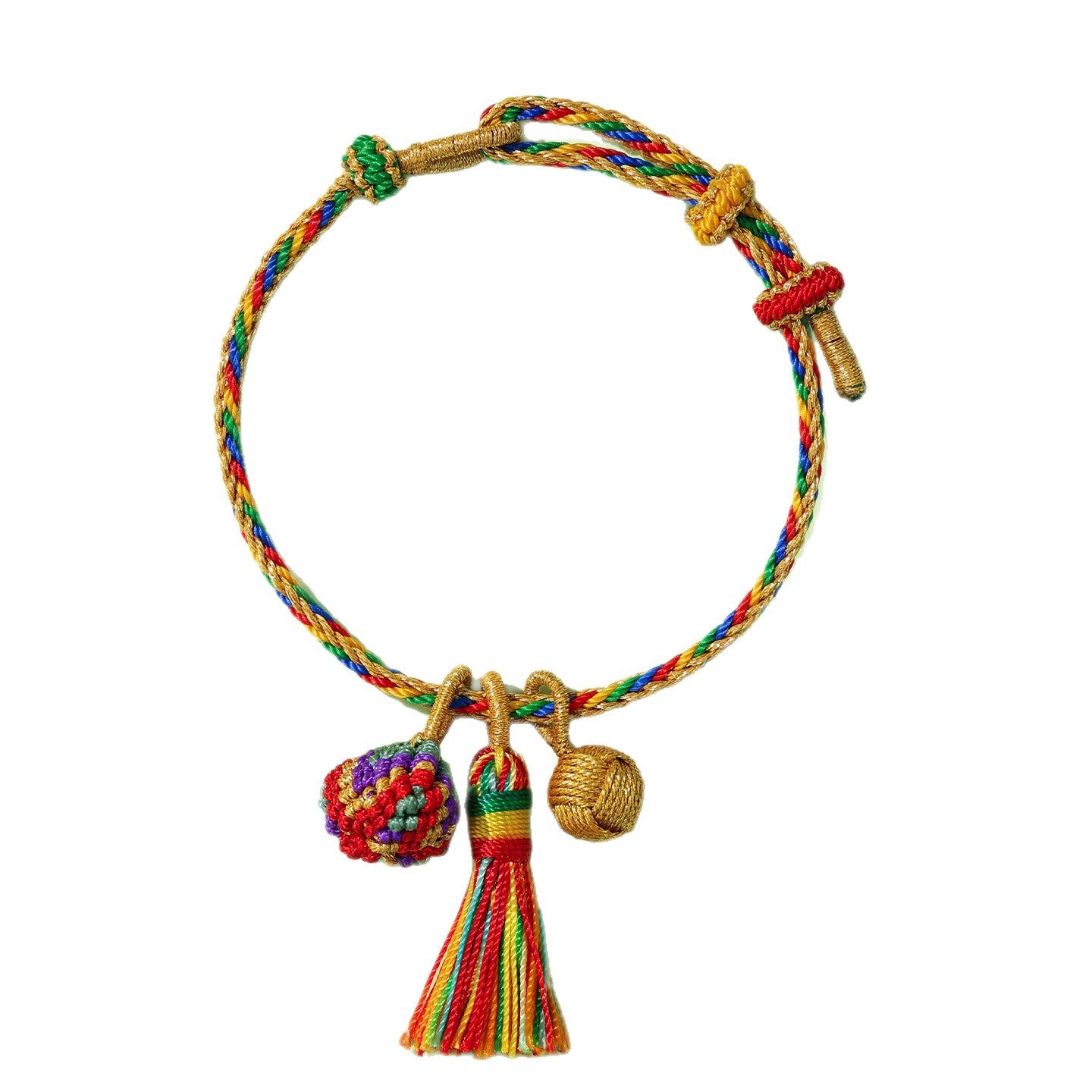 Festival Colorful Rope Ethnic Style Hand-woven Adult Small Sachet Carrying Bracelet
