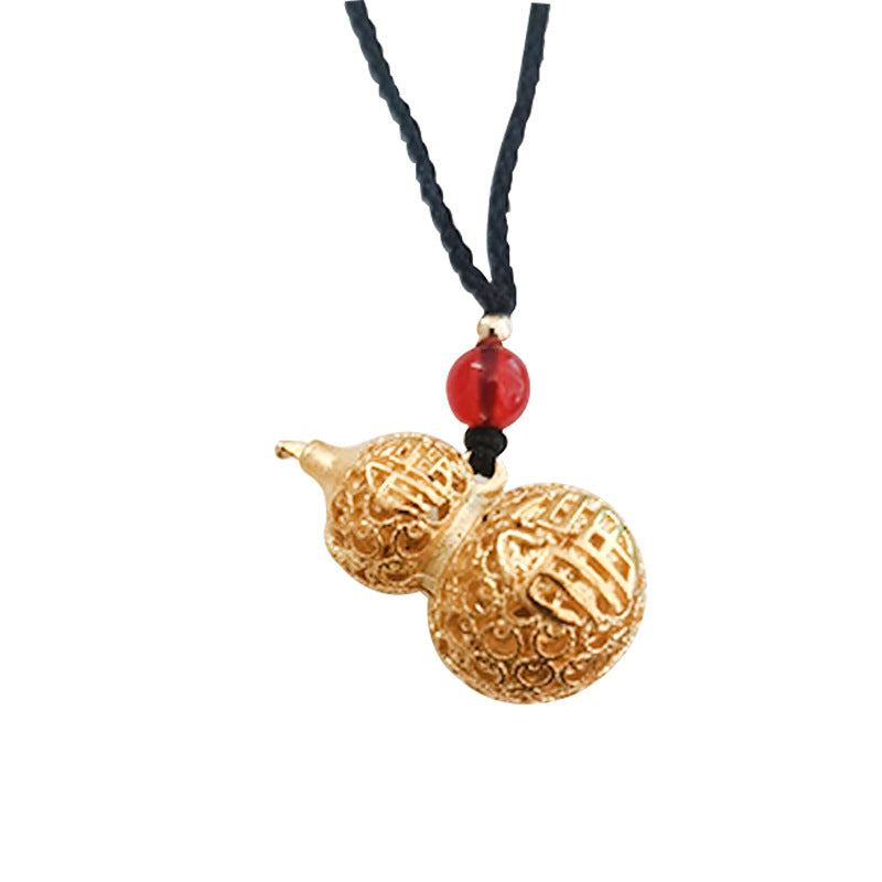 Women's & Men's Pendent Fu Lu Double Full Hollow Gourd Necklaces