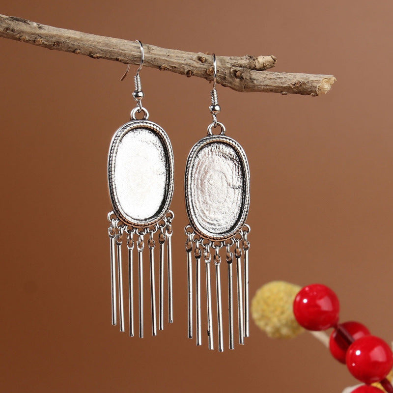 Ethnic Minority Style Handmade Miao Sier Earrings