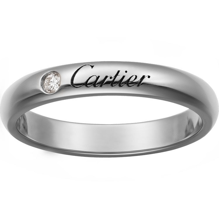 Home High Version Sier Signature Square Round Engagement Wedding Couple Ring
