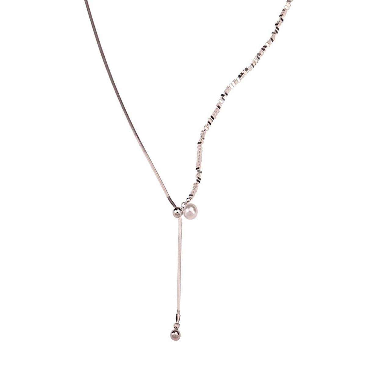 Women's Sier Pearl For Light Luxury Minority Design Clavicle Necklace