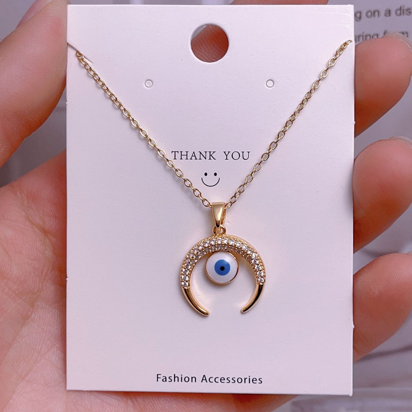 Eye Female Fashion Personality Titanium Steel Clavicle Necklaces