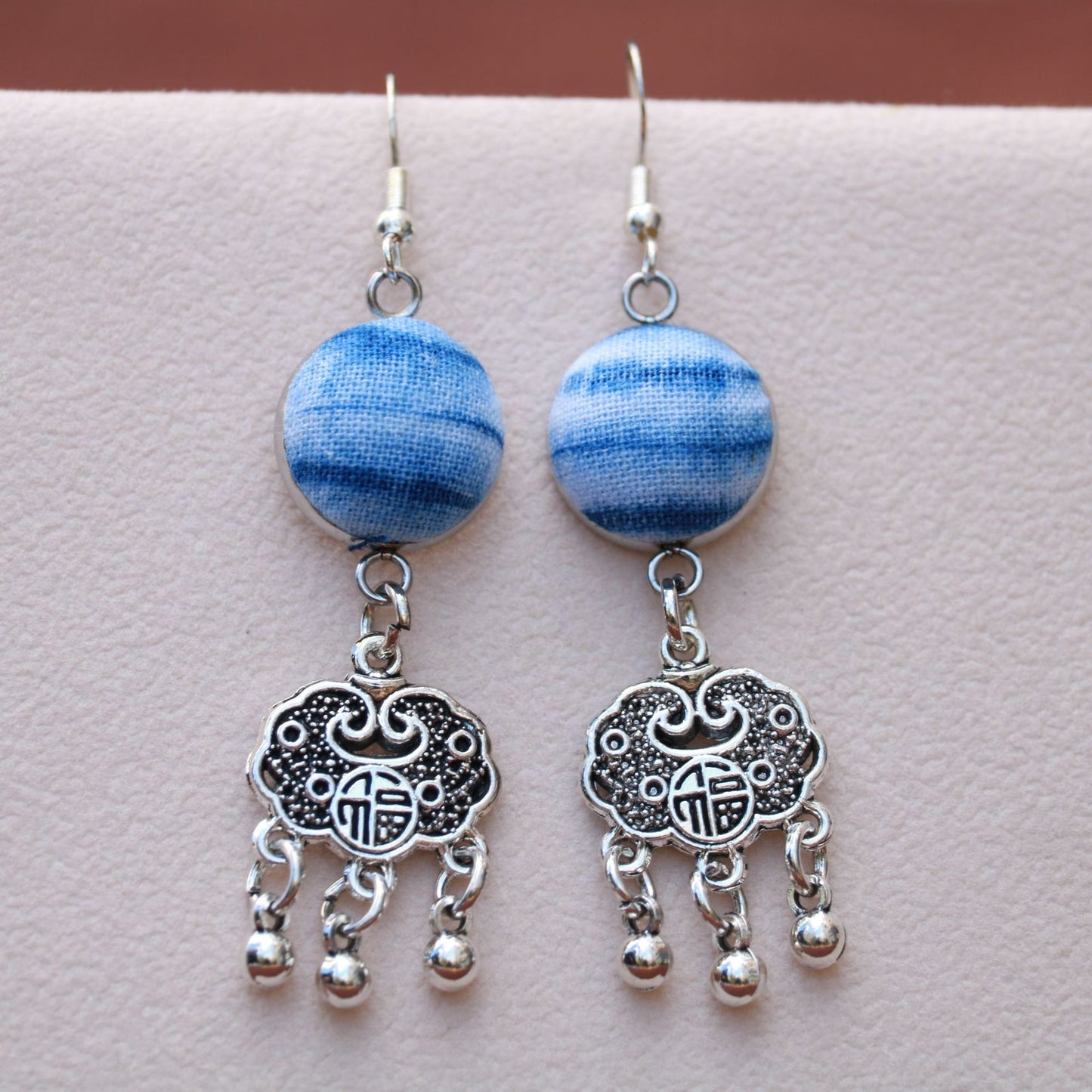 Yunnan Dali Ethnic Style Handmade Fabric Earrings