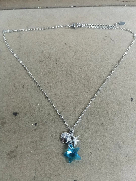Glass Bead Beaded Resin Pearl Shell Starfish Summer Vacation Style Necklaces