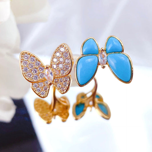 Butterfly Index Finger Female Delicate Rhinestone Ring
