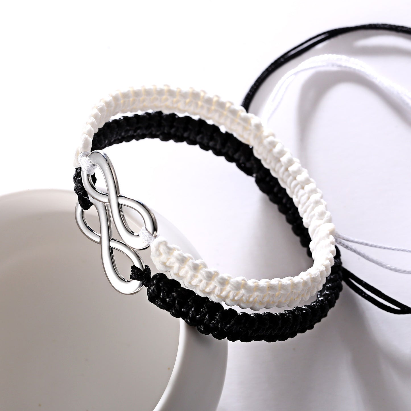 Lucky Carrying Strap Hand-woven Adjustable Two-piece Bracelet