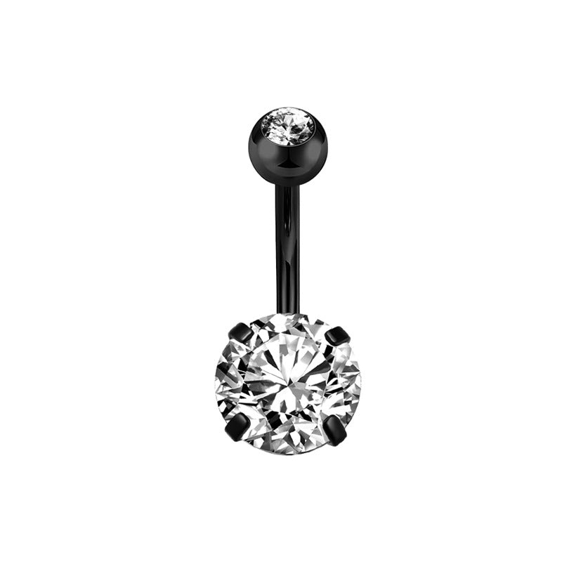 Black Suit Belly Navel Decoration Planet Rings