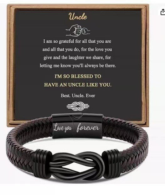 Men's Stainless Steel Lettering For Free Son Magnetic Bracelets