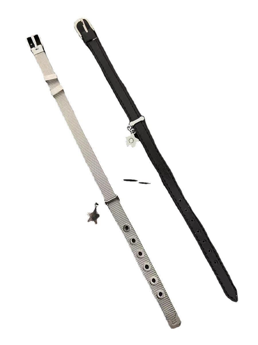 Cool Hot Adjustable Twin Female Millennium Style Design Titanium Bracelet