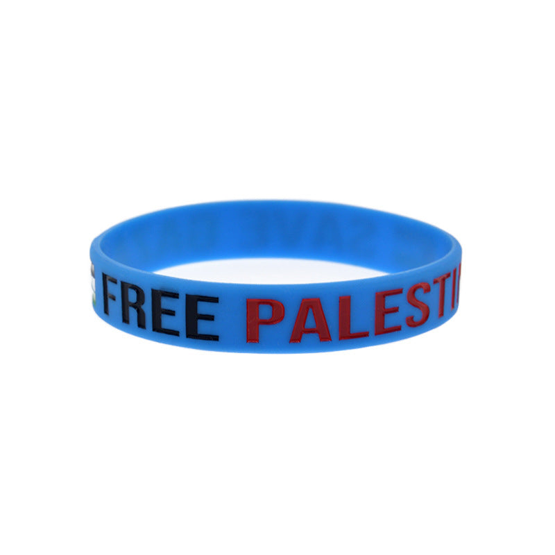 Palestinian Inspirational Hand Strap Silicone Sports Bracelet