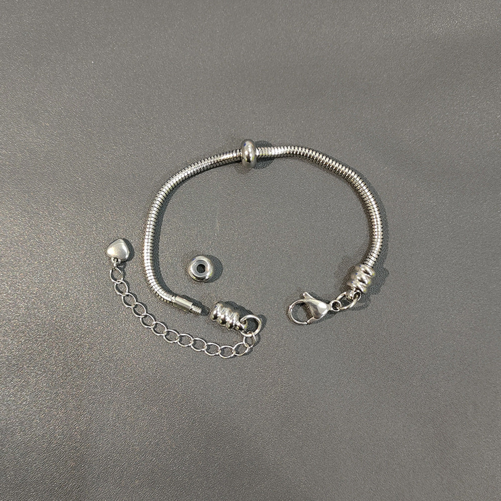Snake Bones Chain Universal Wear Vacuum Furnace Plating Real Bracelets