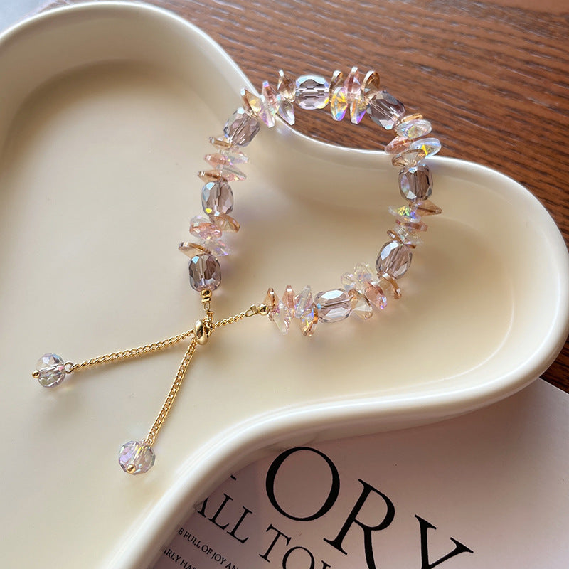 Women's Korean Super Shiny Crystal Design High-grade Bracelet