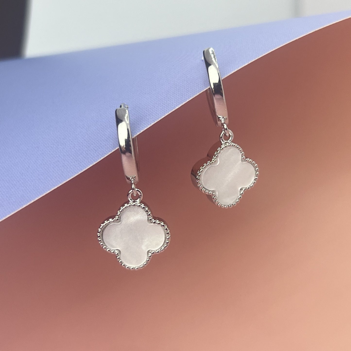 Korean Version Of Style Clover Ear Clip Female Stud Earrings