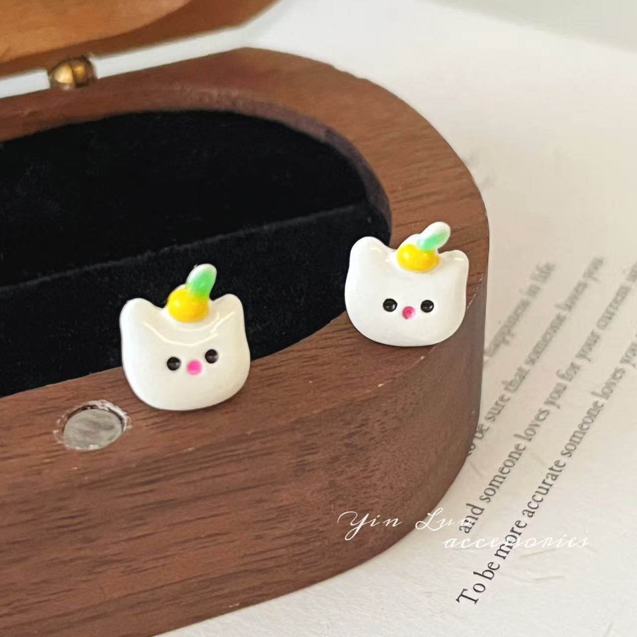Elegant Stylish Women's Colorful Sweet Live Stud Earrings