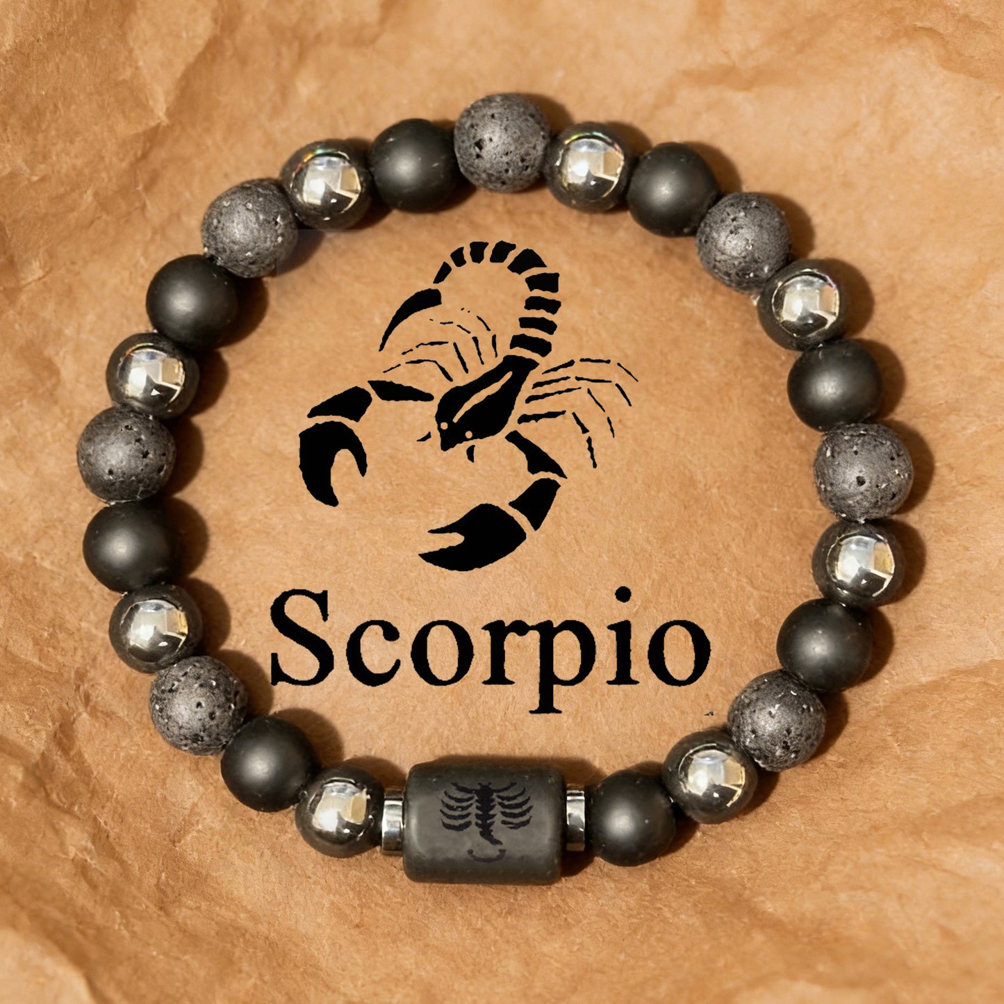 Planets Twee Constellations Natural Stone Blue Black Bracelet