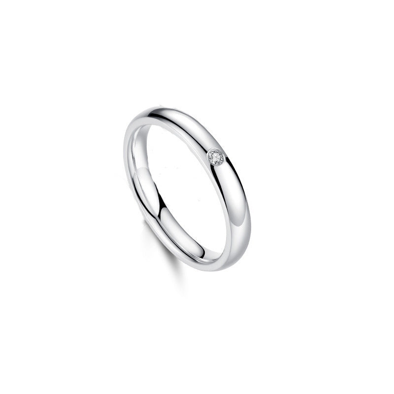 Couple Female Male Pair Simple Versatile Ring
