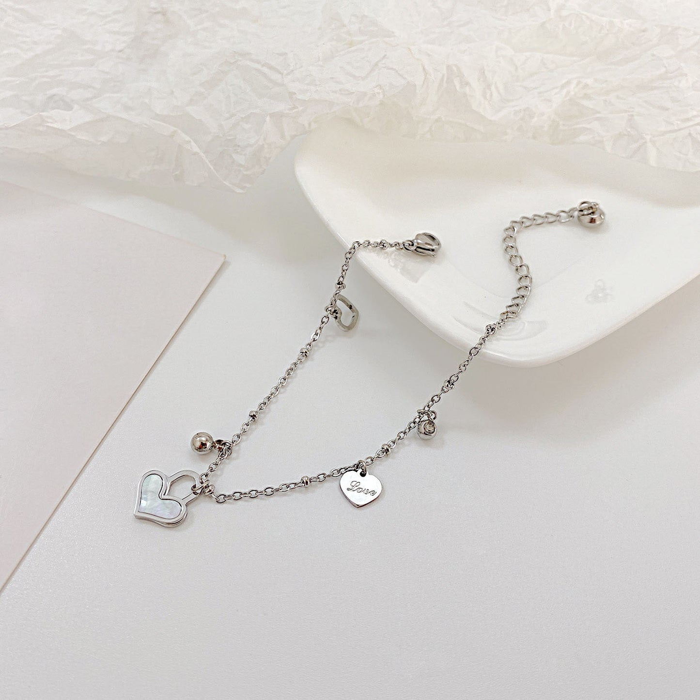 Women's Commuter Titanium Steel Light Luxury Couple Bracelets