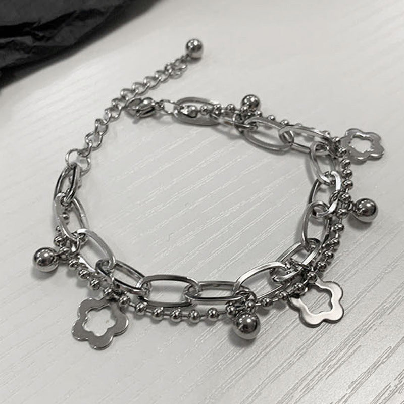 Small Flower Beads Double Layer Fairy Personality Bracelet
