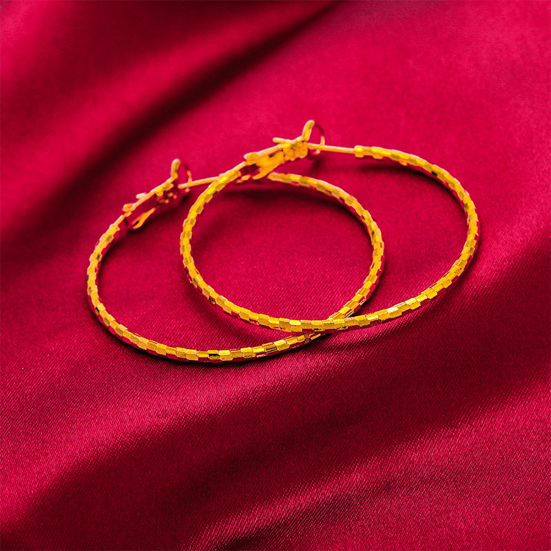 Gold Female Large Meteor Shower Decoration Starry Sky Glossy Thread Rings