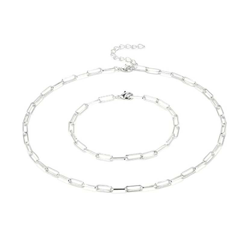 Curved Cross Clip Chain Simple Splendid Necklace