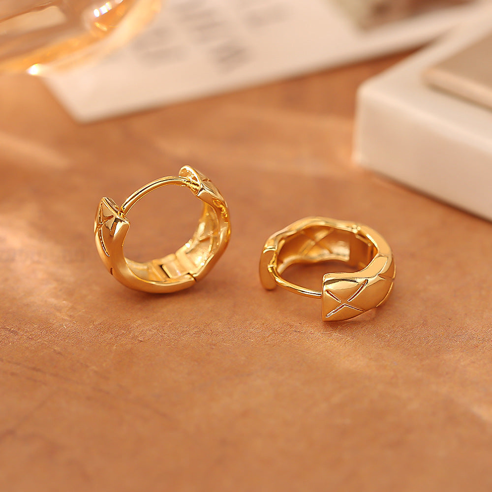 Ear Clip High-grade Simple Elegant Metal Fashionable Earrings